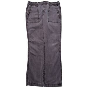 Vintage Y2K Old Navy Faded Grey Military Style Field Front Pocket Pants 34X32